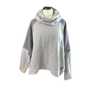 Under Armour Loose Coupe Hoodie All Day Hustle spell out Sweatshirt Gray size S